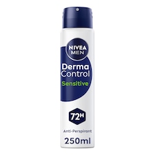 NIVEA Men Derma Control Sensitive 72hr Anti Perspirant Deodorant Spray 250ml