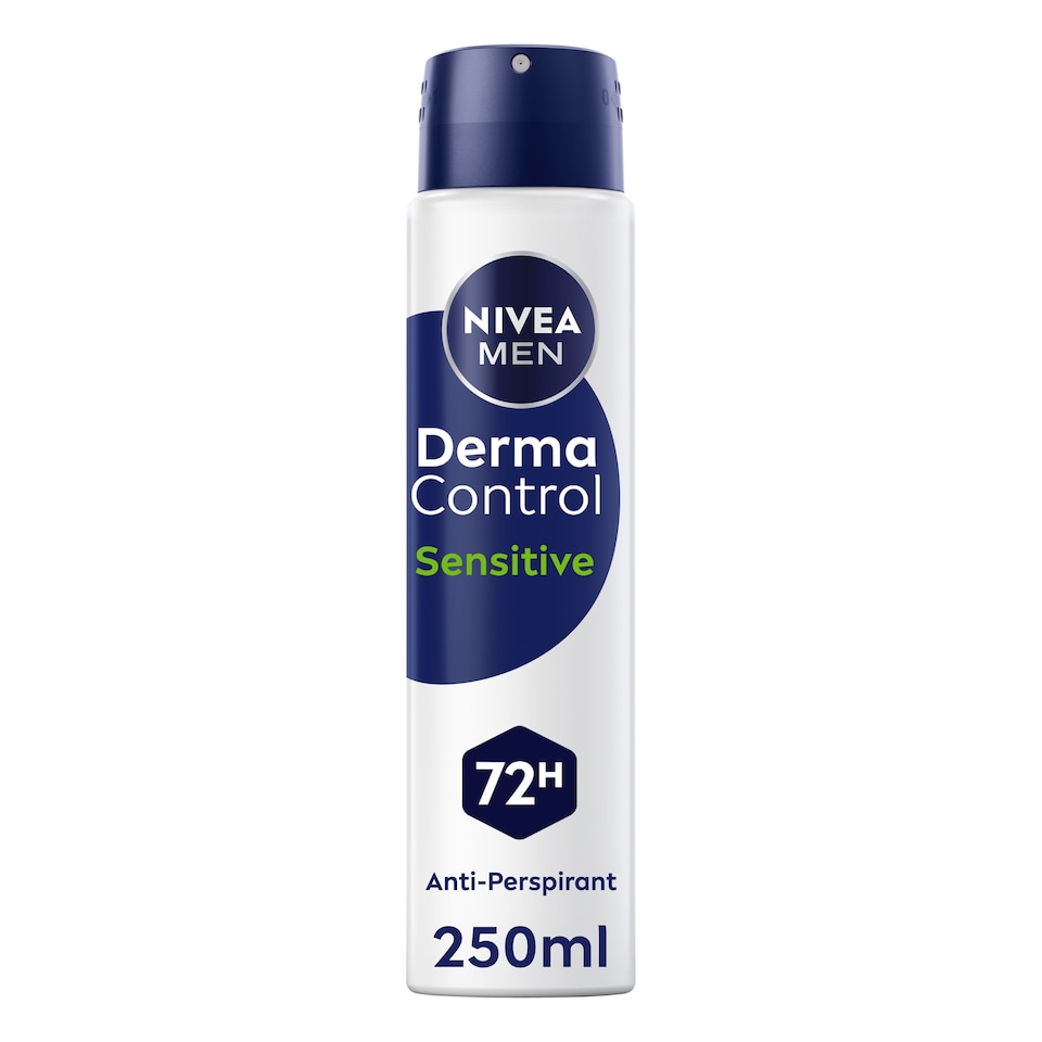 NIVEA Men Derma Control Sensitive 72hr Anti Perspirant Deodorant Spray 250ml
