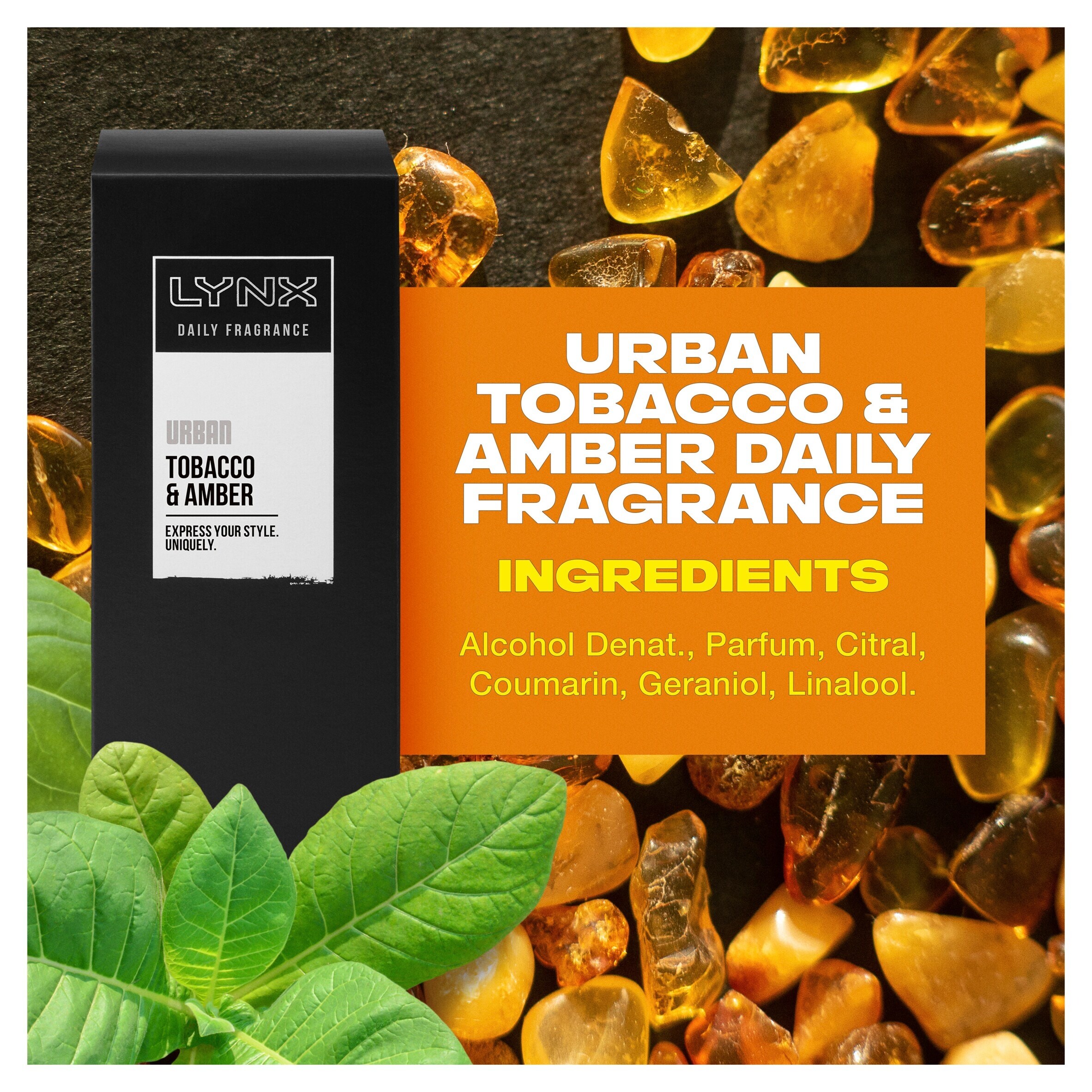 lynx body spray tobacco Lynx Urban Daily Fragrance 100Ml
