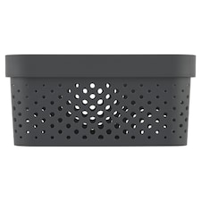 Curver Infinity Box Dots szürke kosár 4,5 l
