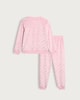 image 2 of F&F Girls Minky Foil Print Pyjama Set in Pink