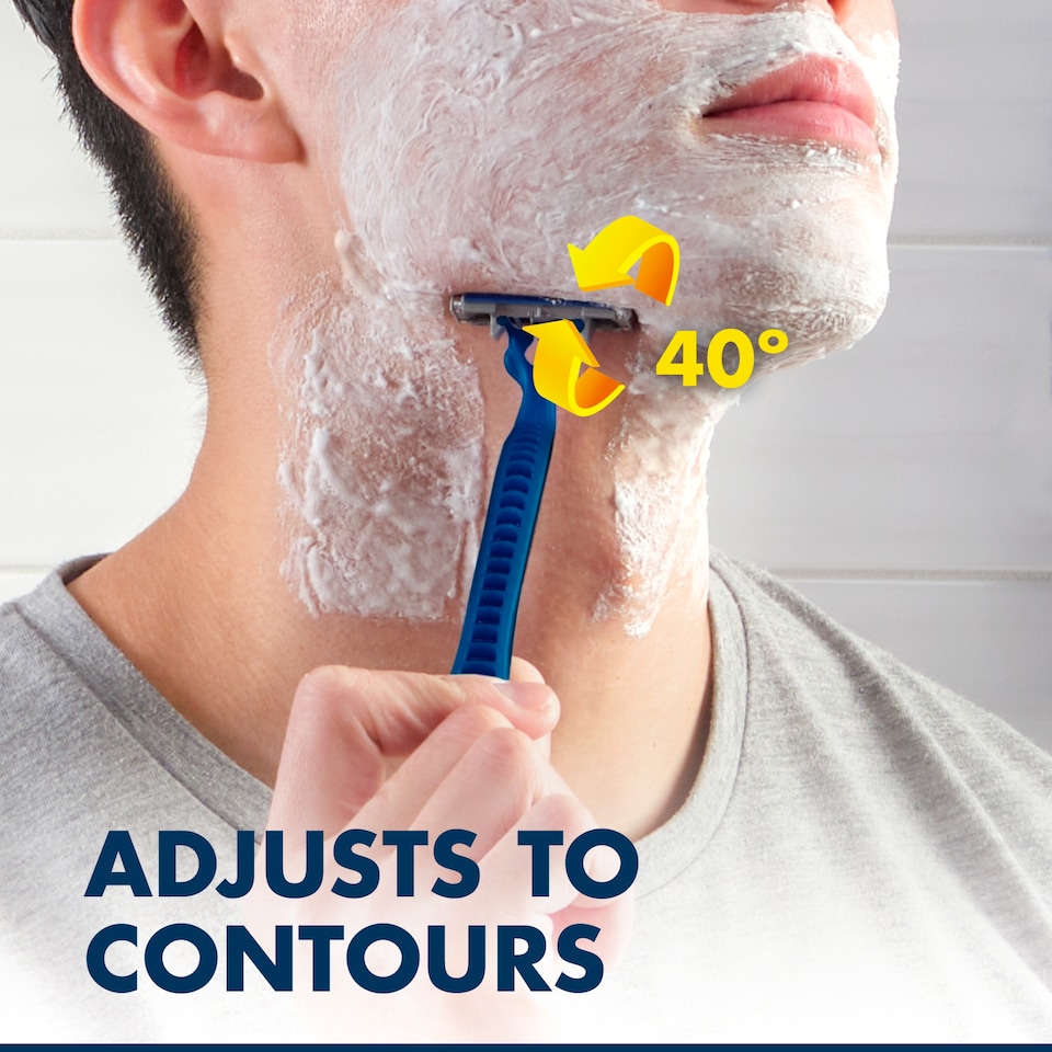 image 1 of Gillette Blue 3 Disposable Men's Razors 4 Pack