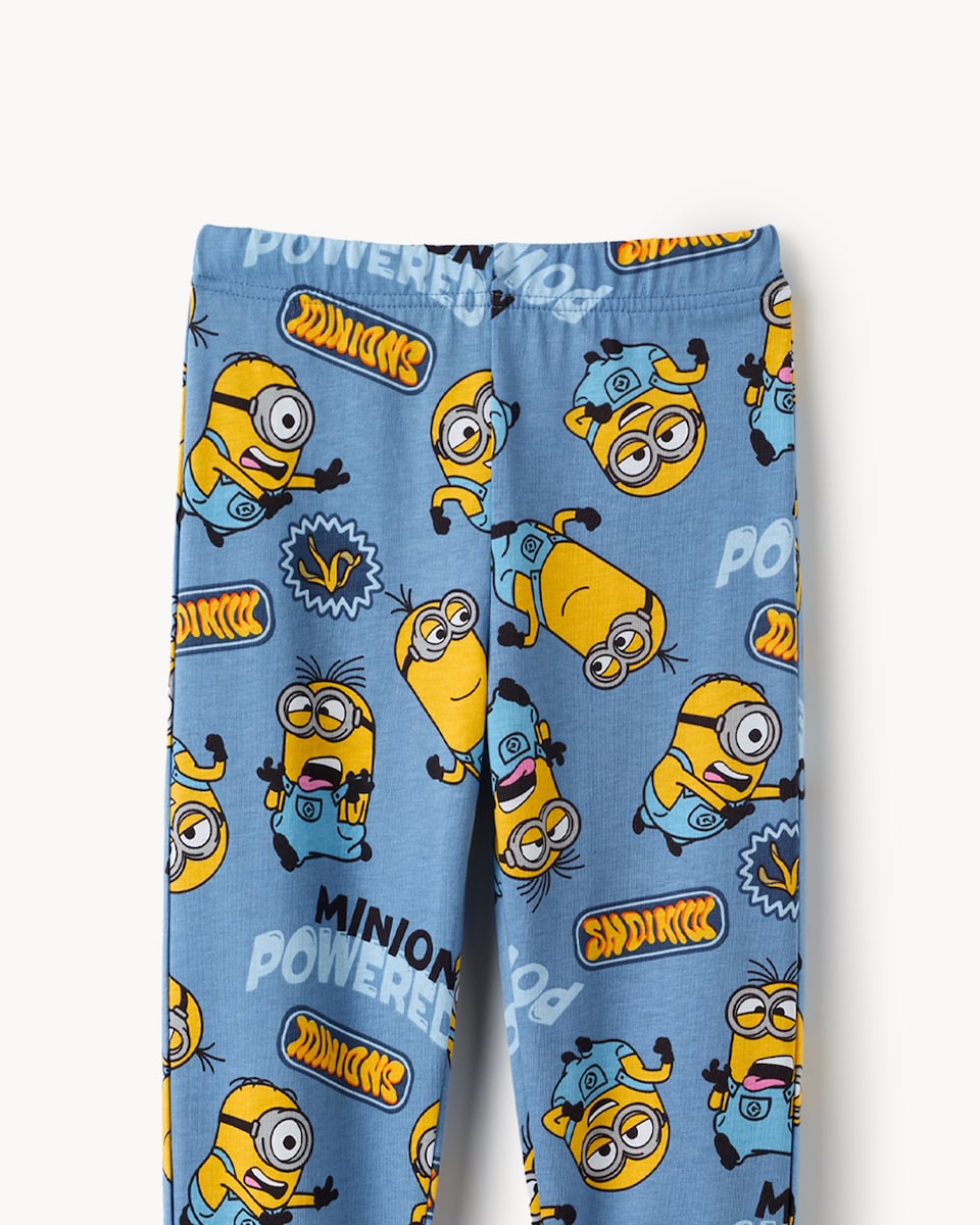 image 1 of Minions Pure Cotton Pyjama Set in Blue