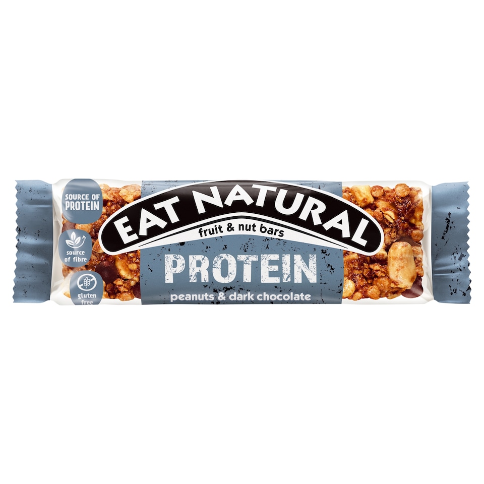 image 1 of Eat Natural Protein Fruit & Nut Bars - Peanuts & Dark Chocolate 40g