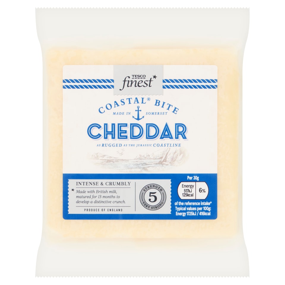 Tesco Finest Vintage Coastal Bite Cheese 200G