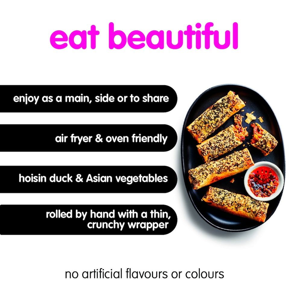 image 1 of itsu 4 hoisin duck jumbo spring roll 300g
