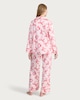 image 3 of F&F Satin Bow Print Shirt and Trousers Pyjamas in Pink