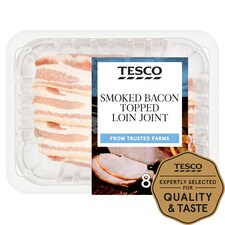 Tesco Smoked Bacon Topped Loin Joint 800G