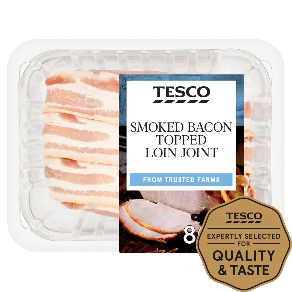 Tesco Smoked Bacon Topped Loin Joint 800G