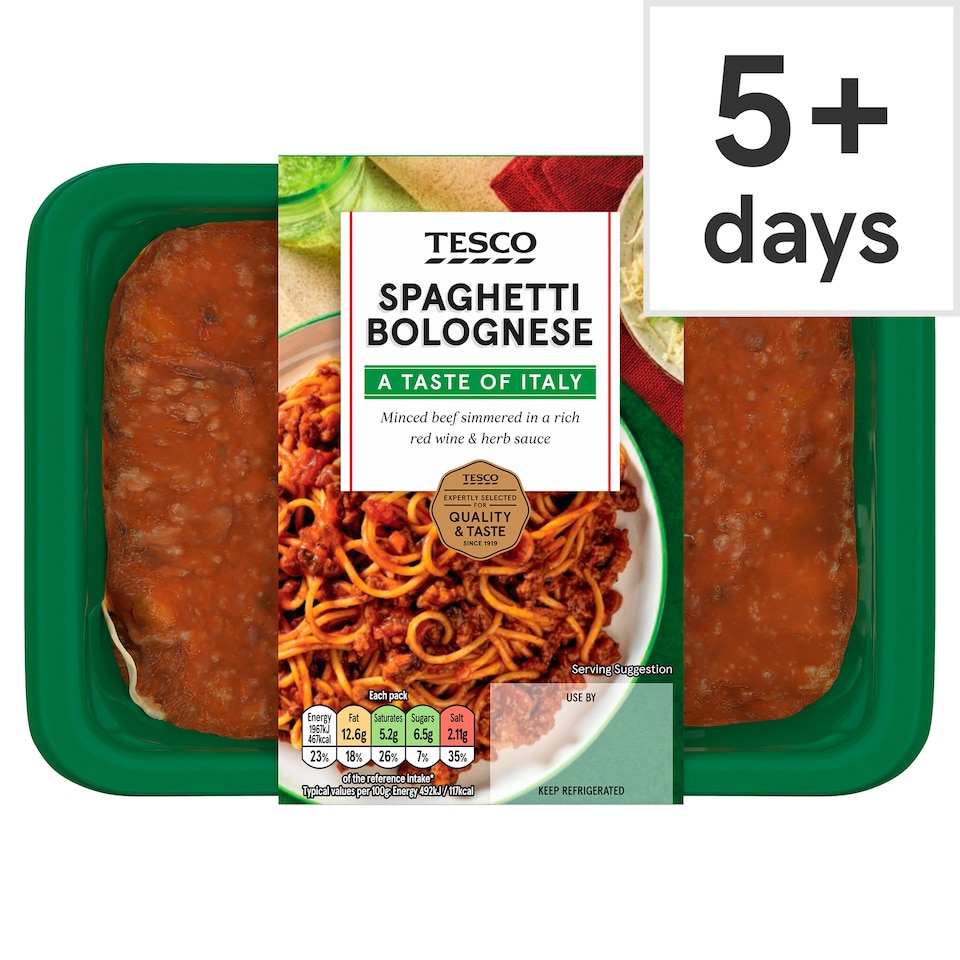 Tesco Spaghetti Bolognese 400G