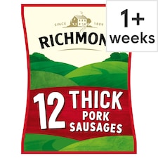 Richmond Thick Pork Sausages 12 Pack 615g