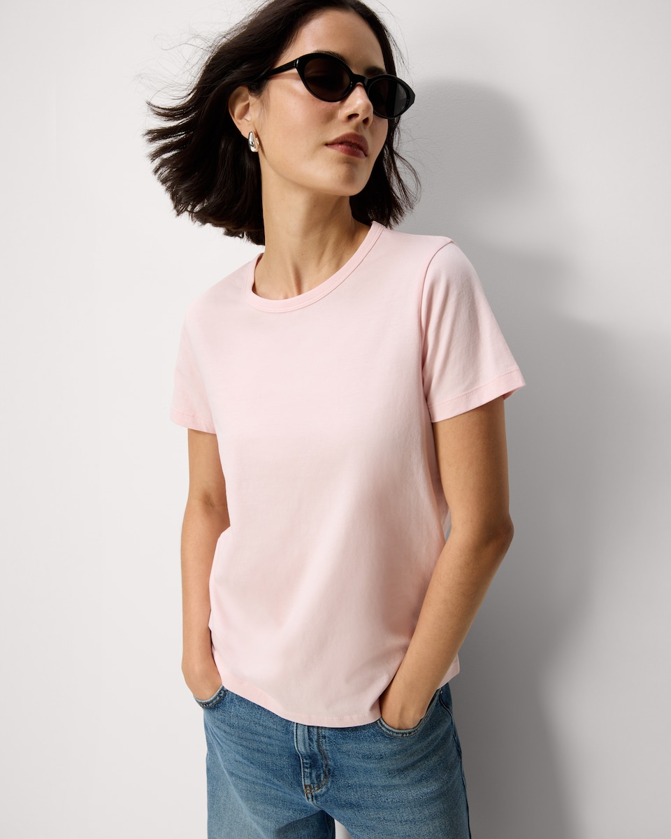 image 1 of F&F 3-Pack Pure Cotton Short Sleeved T-Shirts in Multi Pink