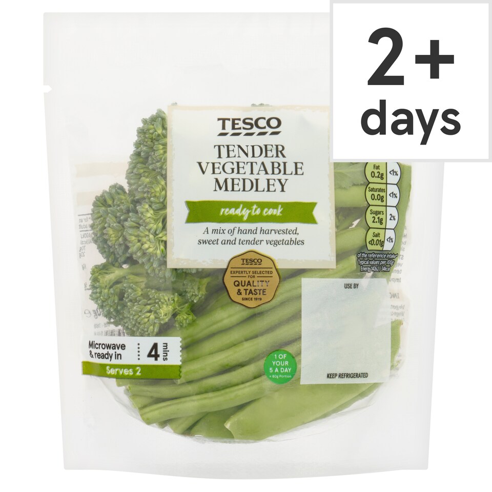 image 1 of Tesco Tender Vegetable Medley 160G