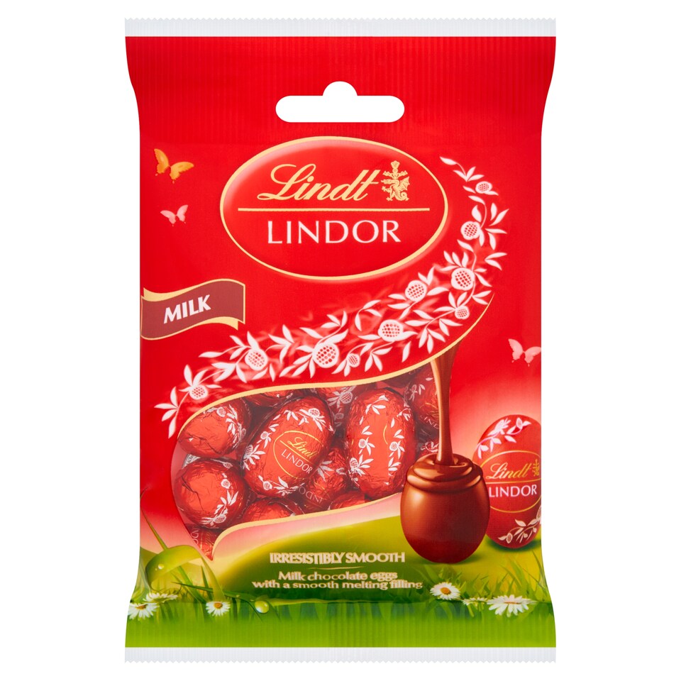 Lindt Lindor Milk Chocolate Eggs 80G