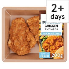 Tesco 2 Buttermilk Chicken Burgers 200g