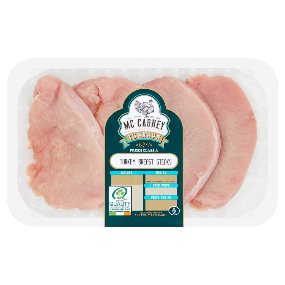 Mccagheys Turkey Breast Steaks 460G