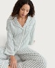 image 1 of The F&F Edit Striped Pyjama Set with Linen in Multi Green