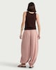 image 3 of F&F Tie Hem Balloon Trousers in Pink