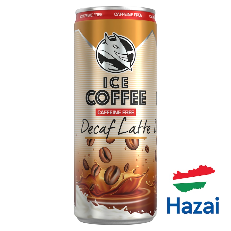 Hell Ice Coffee Decaf Latte UHT ital tejjel és koffeinmentes kávékivonattal 250 ml  1. kép
