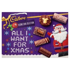 CADBURY 9 ALL I WANT FOR XMAS CAKE SELECTION - Tesco Groceries