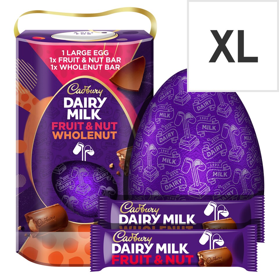 image 1 of Cadbury Dairy Milk Fruit & Nut Chocolate Easter Egg 249g