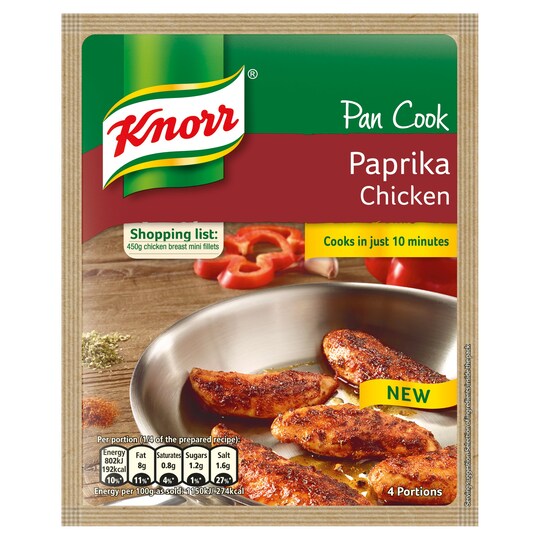Knorr Pan Cook Paprika Chicken 24G Tesco Groceries