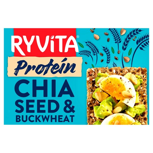 Ryvita Chia Seed & Buckwheat Protein Crisp Bread 200G Tesco Groceries