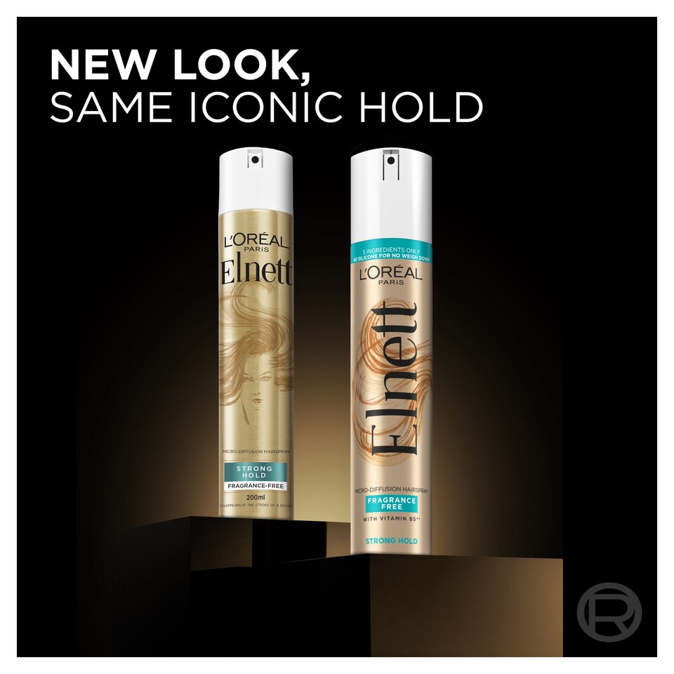 image 1 of L'Oreal Elnett Unfragranced Extra Strength Hairspray 200ml