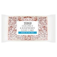 Tesco Coconut & Raspberry Loaf Cake
