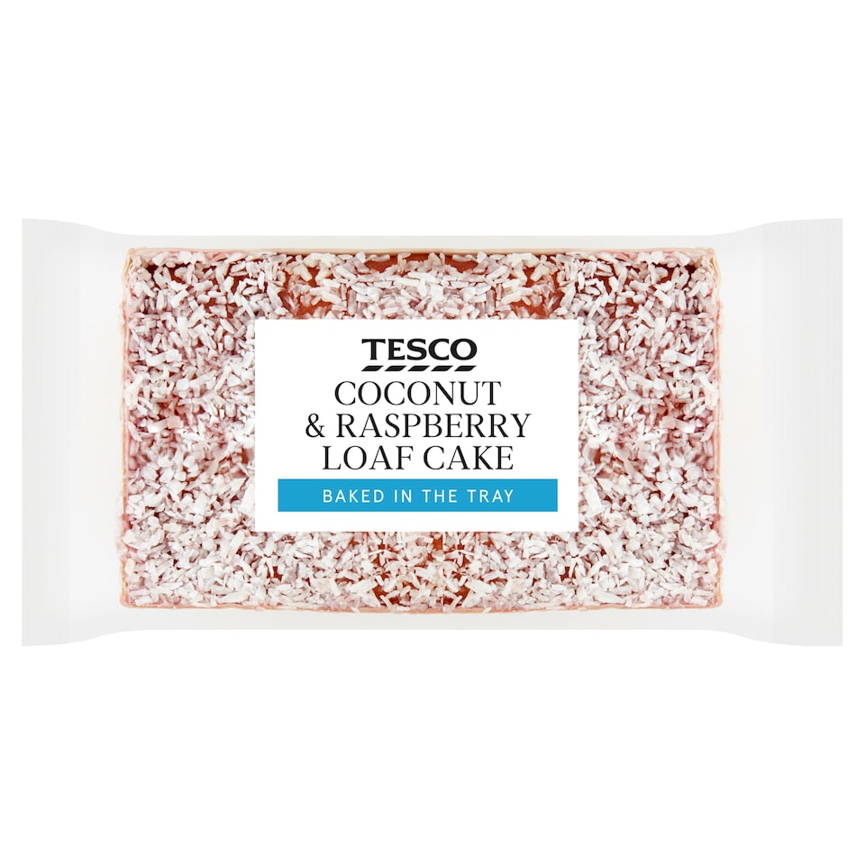 Tesco Coconut & Raspberry Loaf Cake