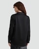 image 3 of F&F Satin Twist Front Long Sleeved Blouse in Black