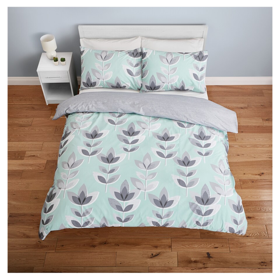 Tesco Retro Floral Duvet Set Double