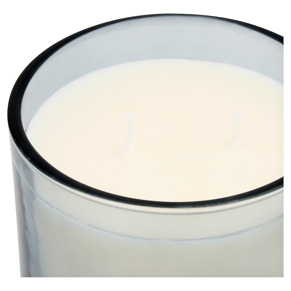 image 1 of F&F Home Floral Bouquet Large Candle Frosted Thistle 440g
