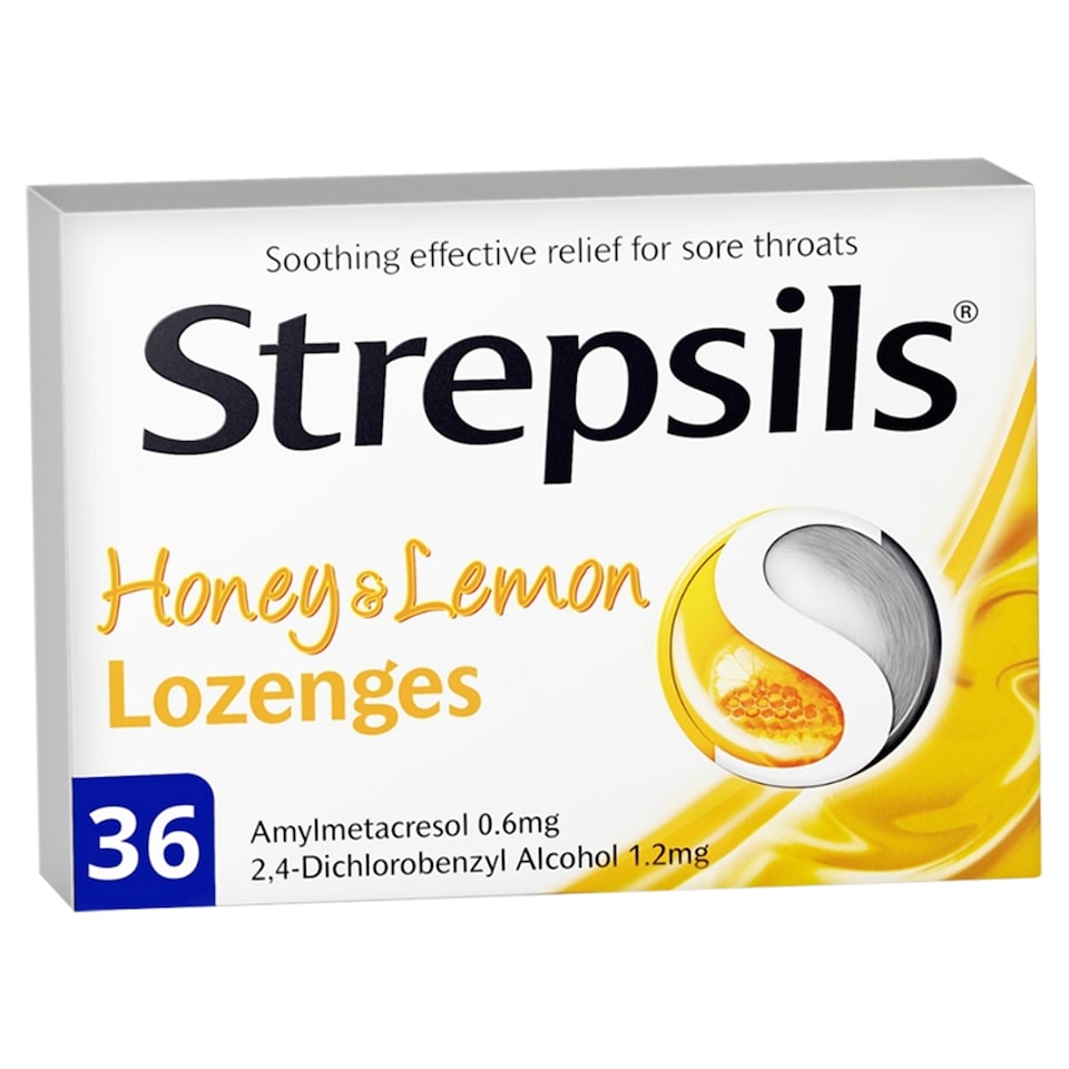Strepsils Honey And Lemon Lozenges 36'S