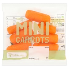 Tesco Single Serve Mini Carrots 80G (C)