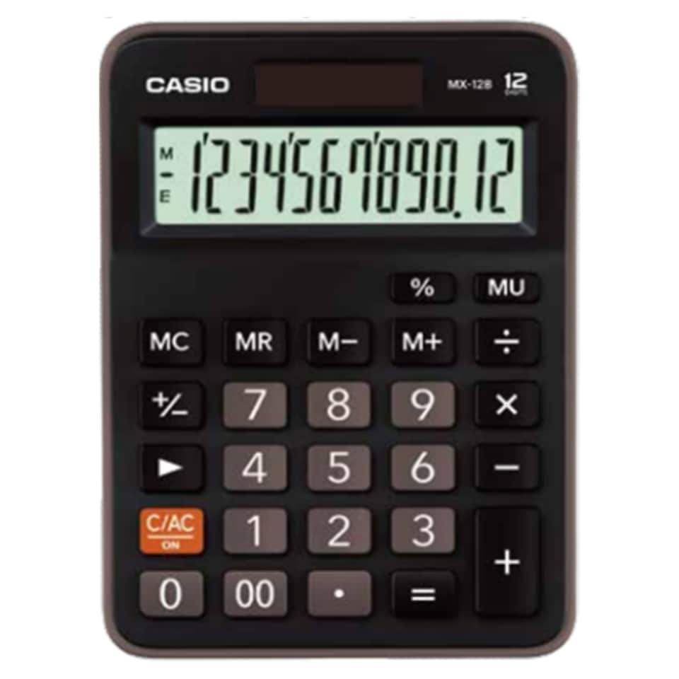 Casio Mx-12 Desk Calculator Black
