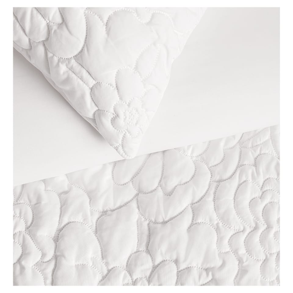 image 1 of FOX & IVY QUILTED FLORAL DUVET SET DOUBLE