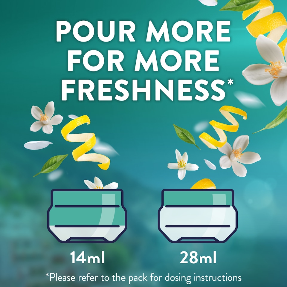 image 1 of Lenor Outdoorable Fabric Conditioner Amalfi Lemon & Lily of the Valley 53w 742ml