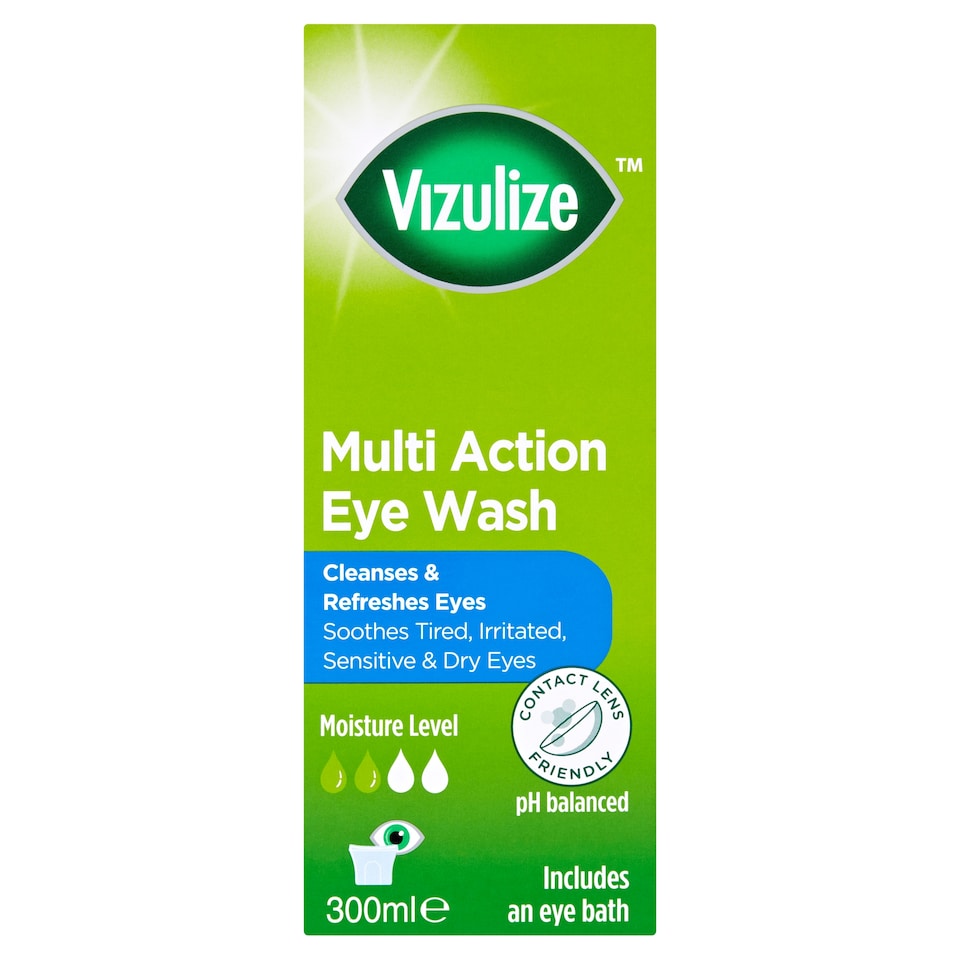 Vizulize Multi Action Eye Wash 300Ml