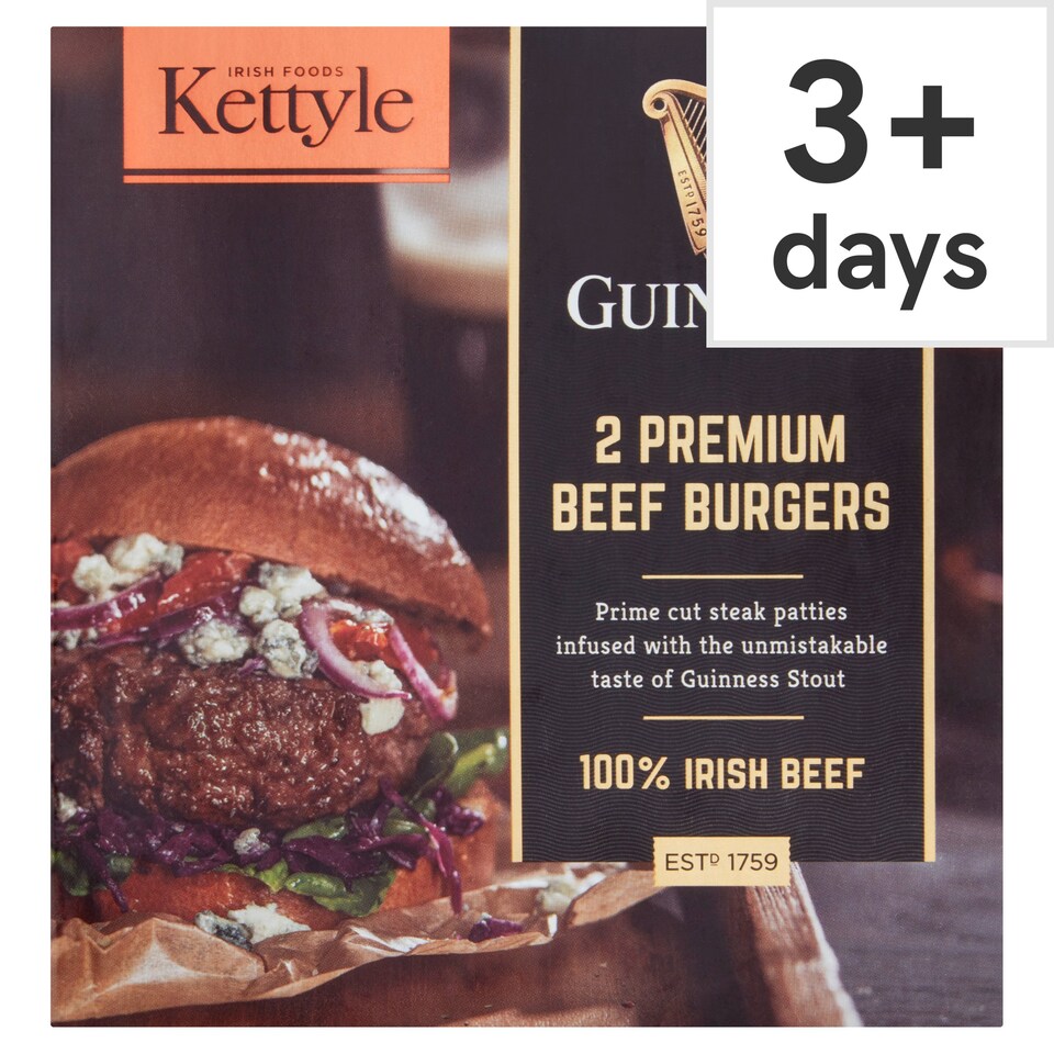 Kettyle Guinness Burgers 150g x 2 (300g)