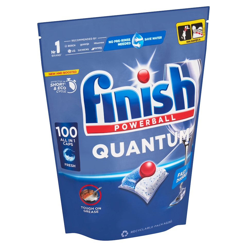 obrázok 1 z Finish Quantum kapsuly do umývačky riadu - Fresh 100 ks