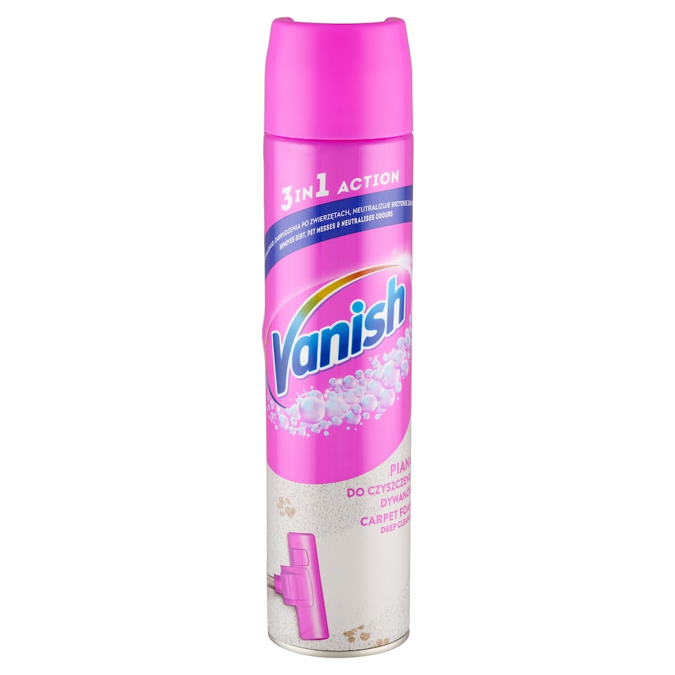 Vanish 3 in 1 Action szőnyeg és kárpit tisztító hab 600 ml  1. kép