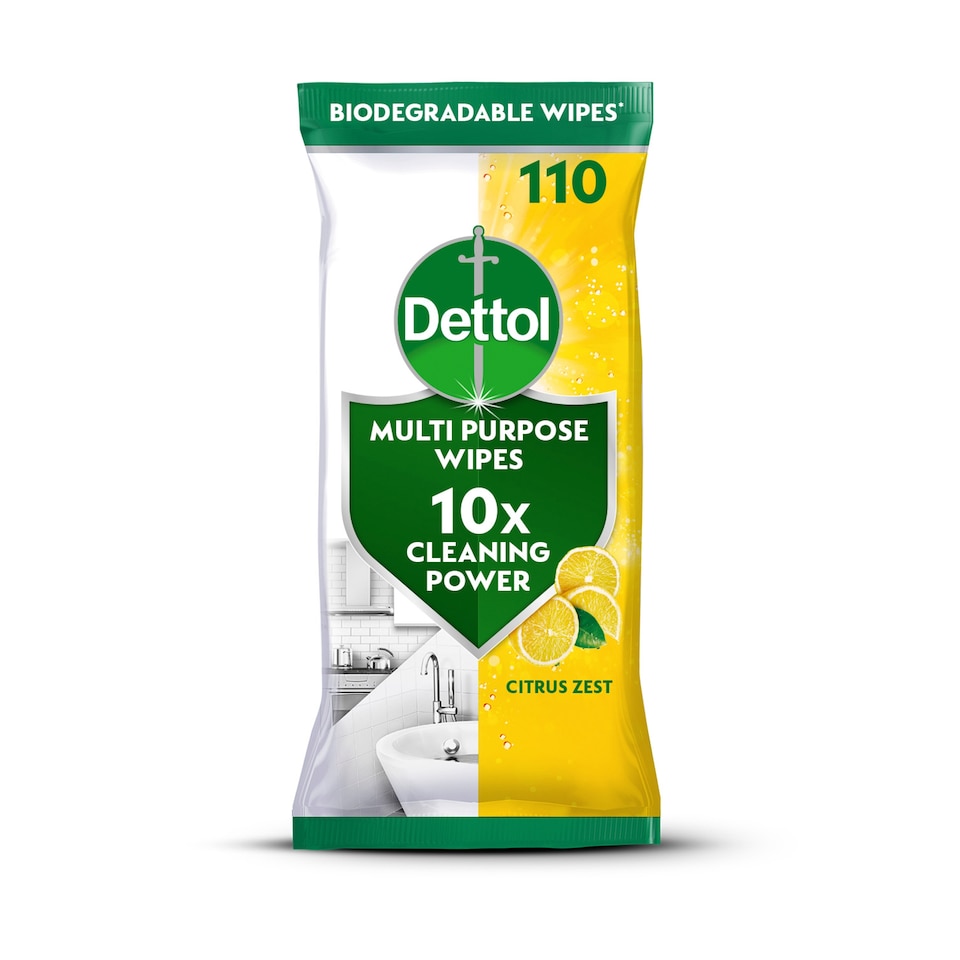 Dettol Multi Purpose Citrus Wipes 105S