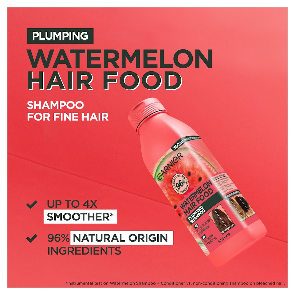 image 1 of Garnier Ultimate Blends Watermelon Shampoo 350Ml