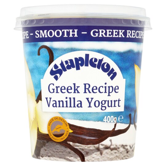 Stapleton Greek Recipe Vanilla Yogurt 400g (L) Tesco Groceries