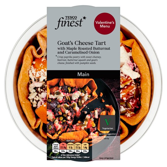 TESCO FINEST GOATS CHEESE TART 270G Tesco Groceries