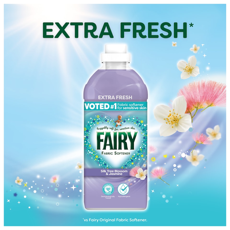 image 1 of Fairy Fabric Conditioner Silk Tree Blossom & Jasmine 59 Washes 1829ml