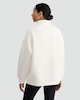 image 3 of F&F Active Pure Cotton Ribbed Half Zip Sweatshirt in Cream