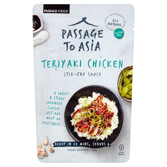 Passage To Asia Teriyaki Chicken Stir Fry Sauce 200G Tesco Groceries