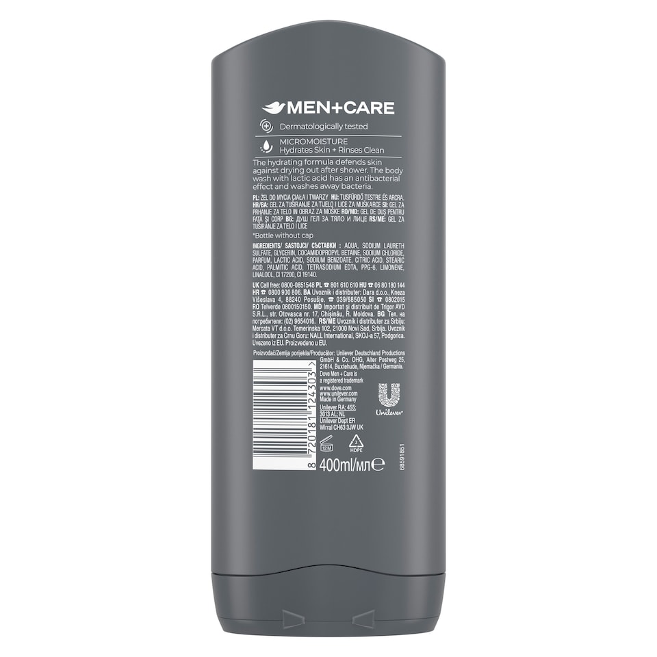 image 1 of Dove Men_Care Skin Defence Shower Gel 400Ml